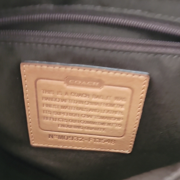 Coach Tan and Brown Signature Tote - Picture 8 of 10